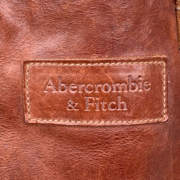 Abercrombie and Fitch Whiskey Leather Tote Bag - Picture 3 of 15